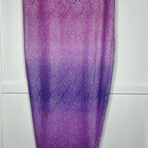 Elegant Purple Ombre Swim Sarong
